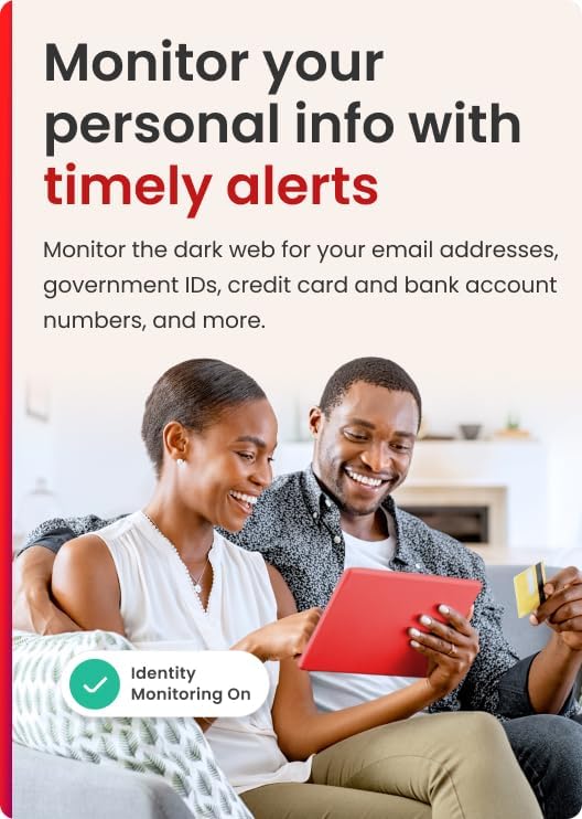 McAfee Total Protection 5-Device 2025 | Security Software Includes Antivirus, Secure VPN, Scam Protection, Identity Monitoring | 1-Year Subscription with Auto-Renewal | Download